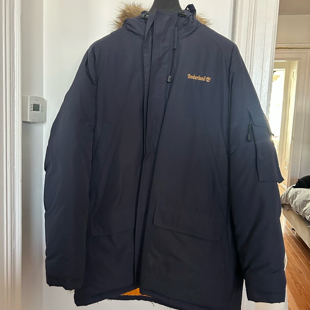 Vintage Timberland Men's Down Parka Jacket